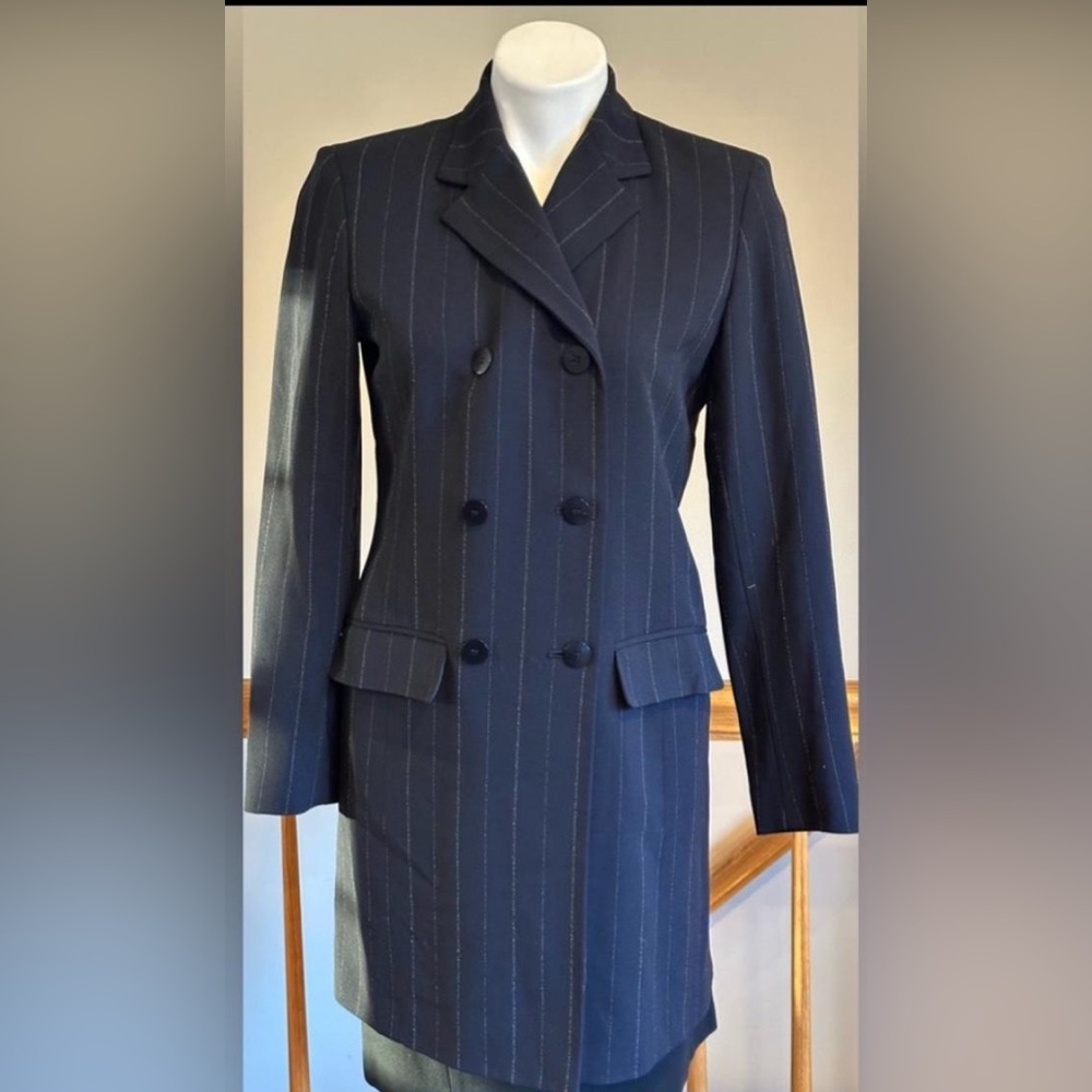 NWT Liz Claiborne Collection 100% wool long Blazer size 6